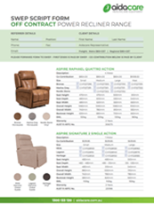 SWEP Off Contract Power Recliner Range